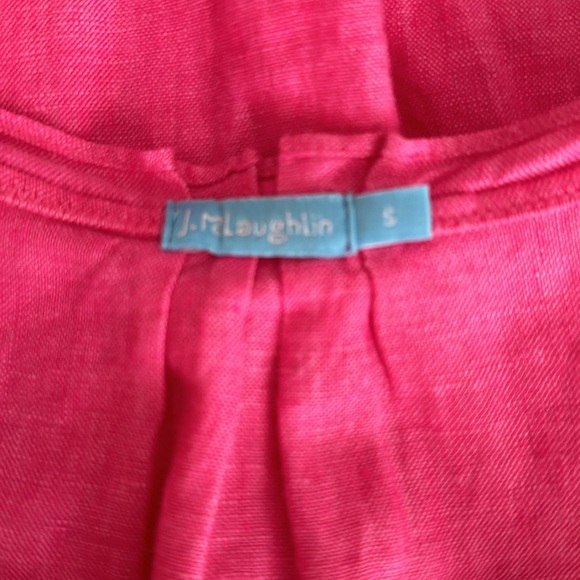 J McLaughlin linen dress - dark pink - Picture 4 of 5